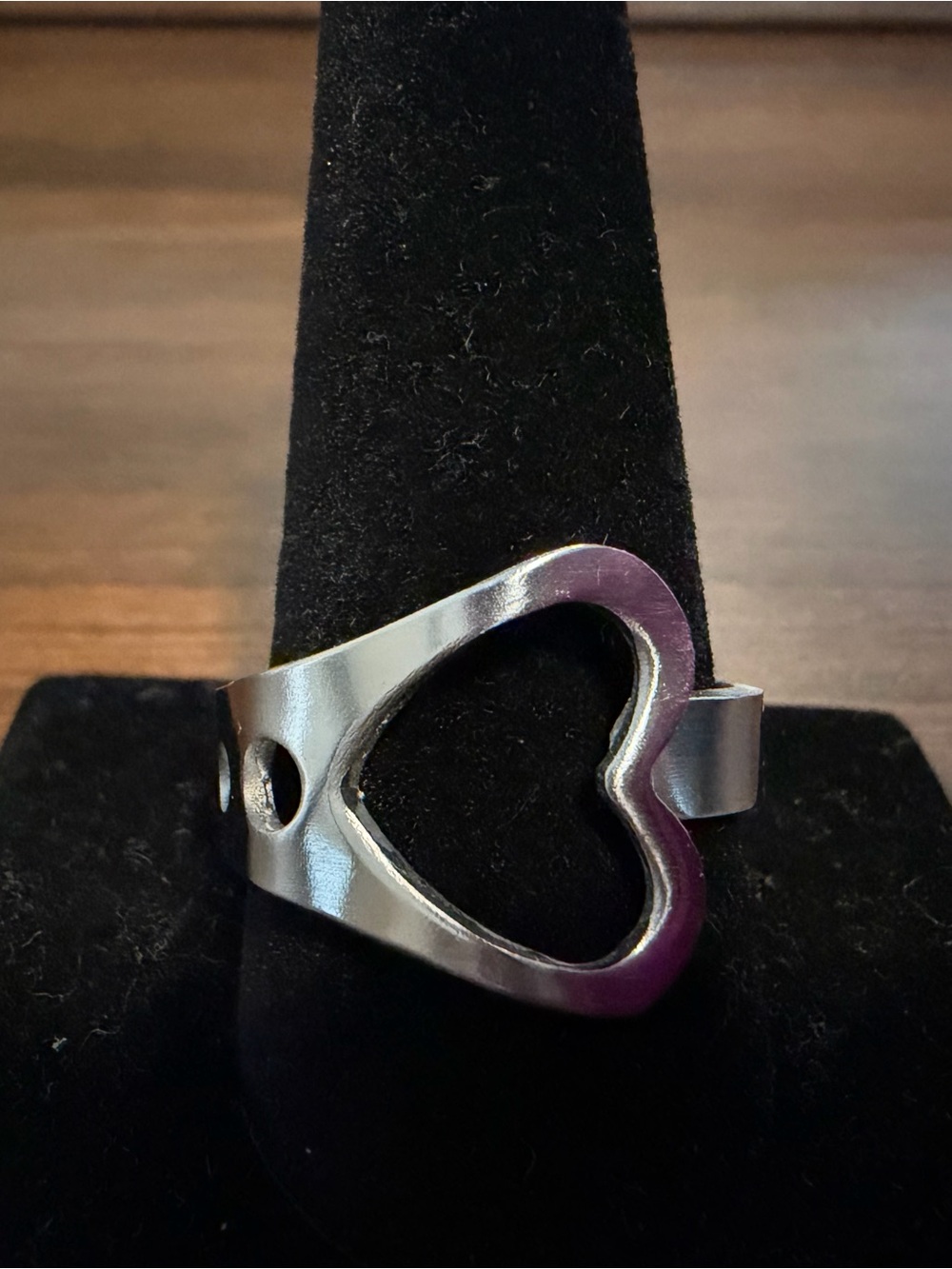 Stainless Heart Ring Size 11